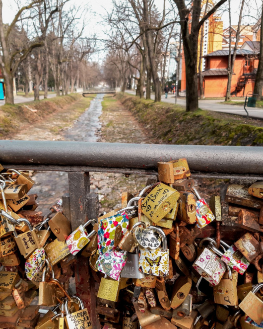 Мост љубави у Врњачкој бањи