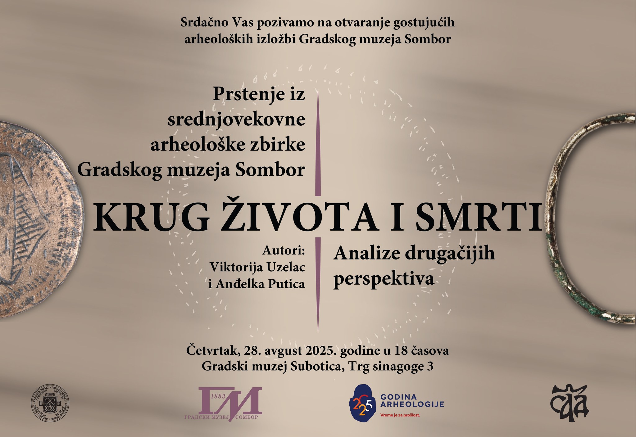 Otvaranje izložbe Gradskog muzeja Sombor “Krug života i smrti” 28. avgust 2025. godine u Subotici