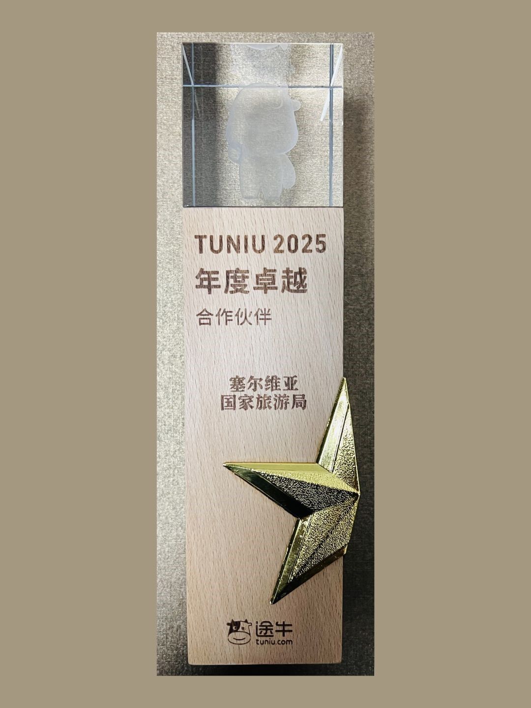 Turistička organizacija Srbije је dobitnik priznanja “Tuniu Selected Award – 2025 Annual Excellence Partner”