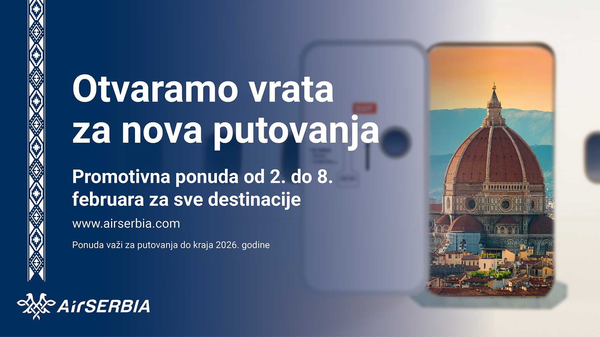 „Ер Србија“ отвара врата света – искористите посебне погодности за путовања