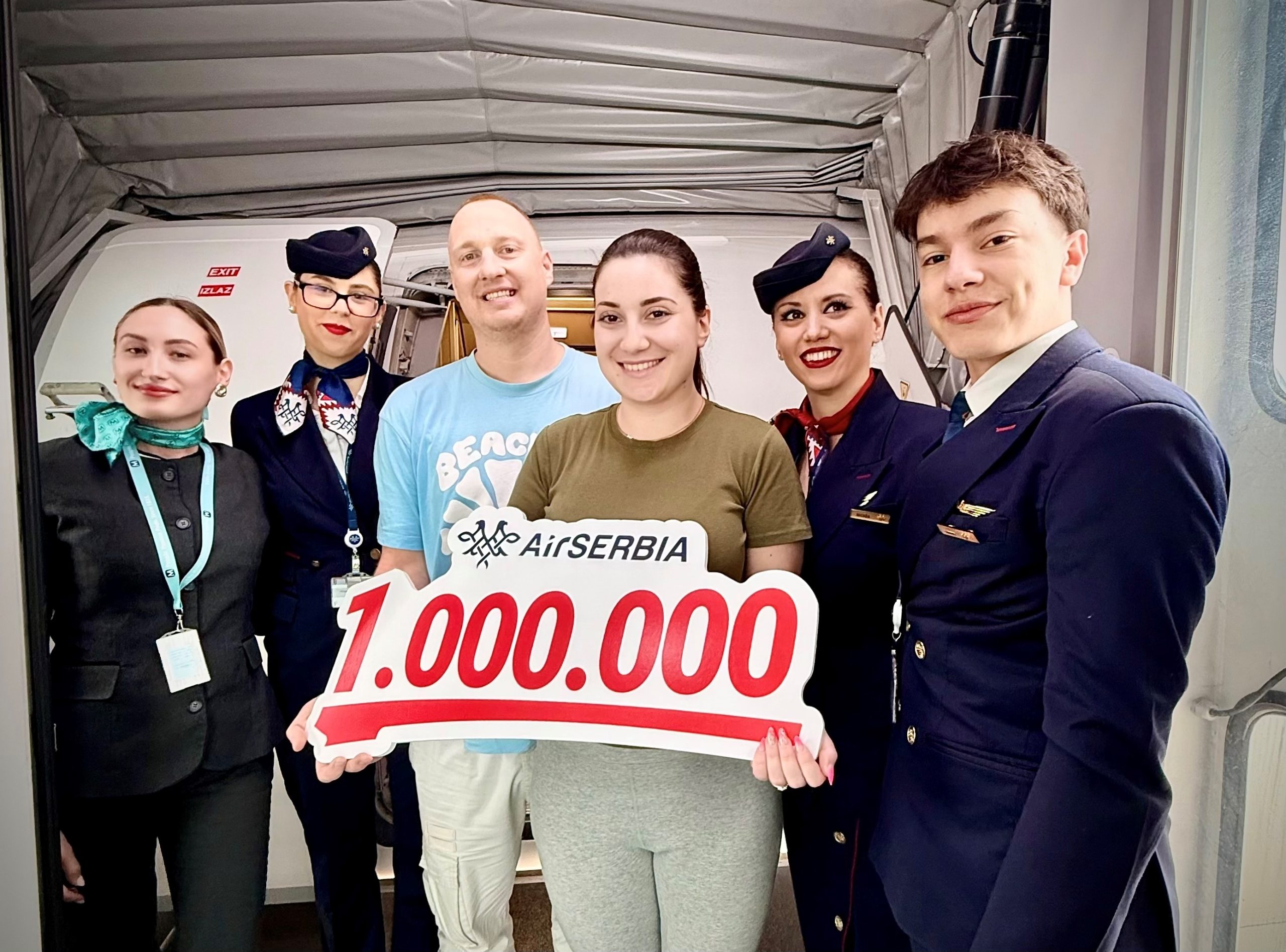 „Ер Србија“ превезла милионитог путника у 2026. години